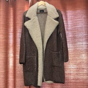 Zara sweater coat, size small